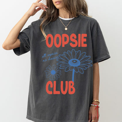 All Oopsie No Daisies Club Retro Floral Graphic T-Shirt